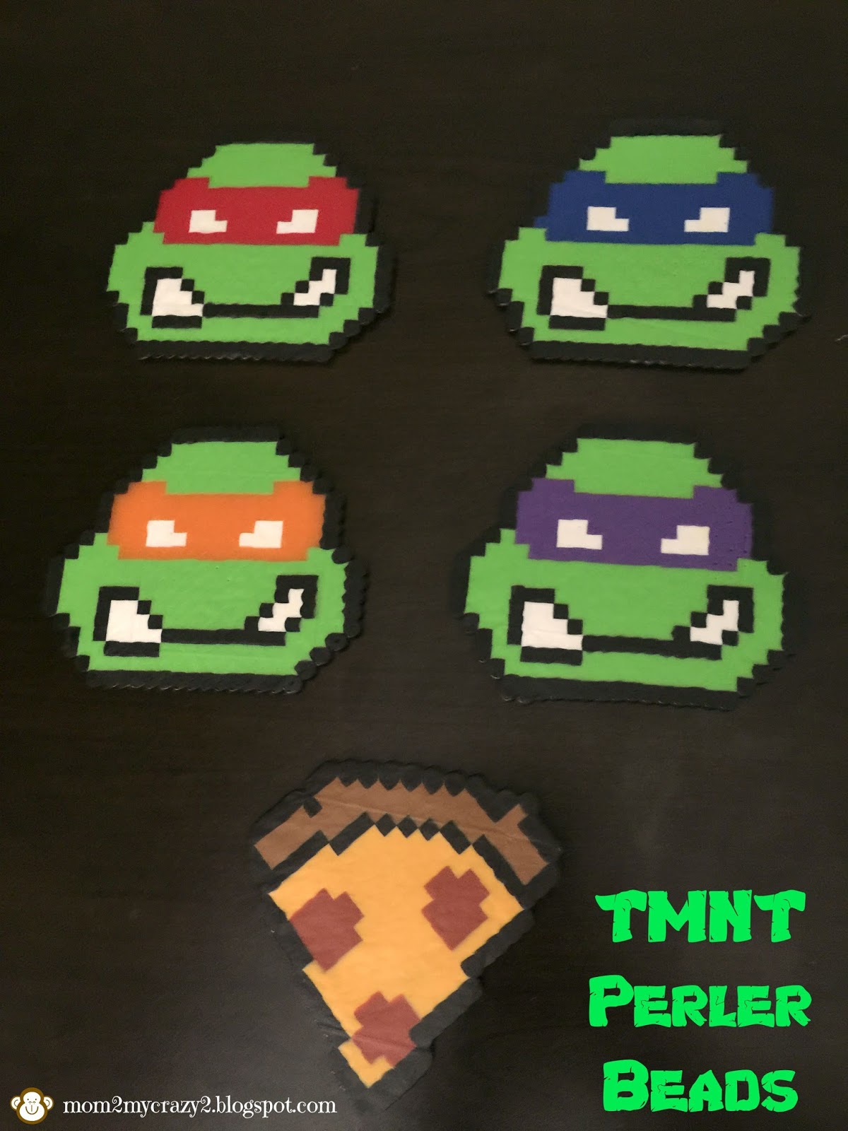 Running away? I'll help you pack.: TMNT Perler Beads